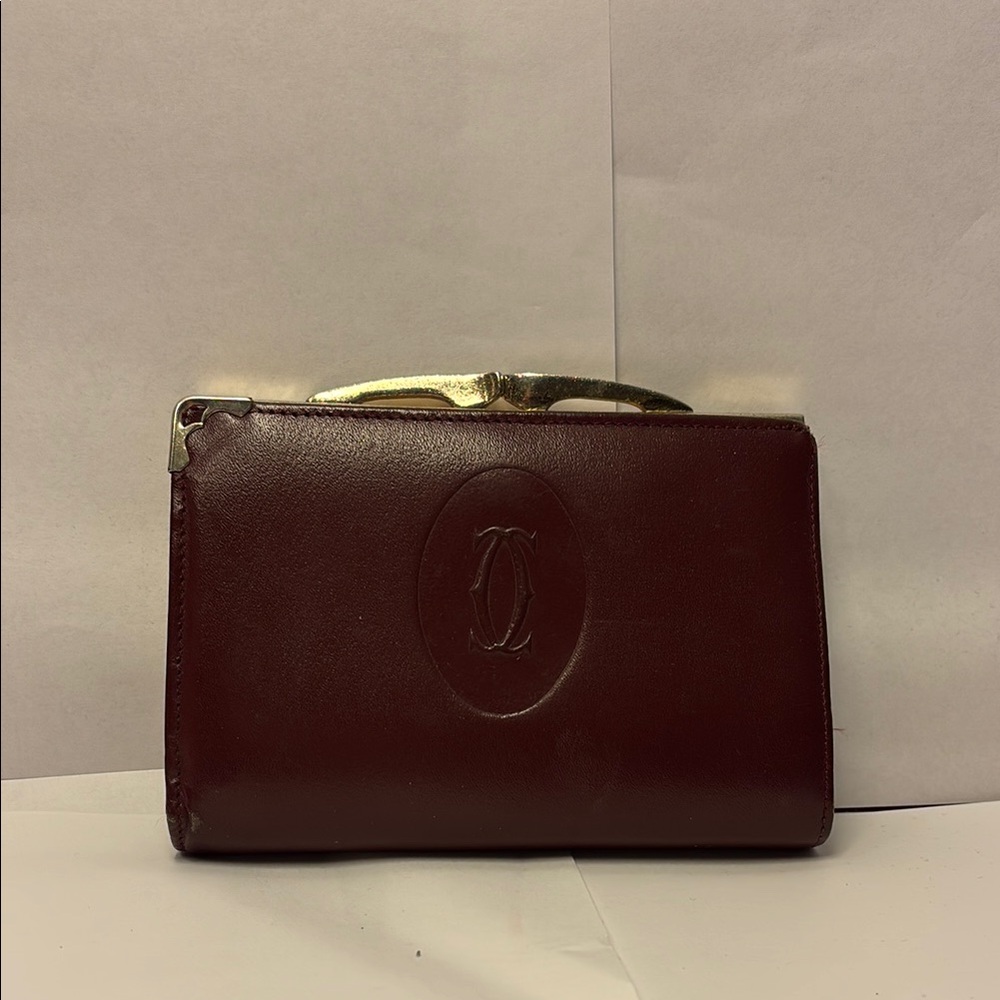 Cartier Brown Leather Clutch